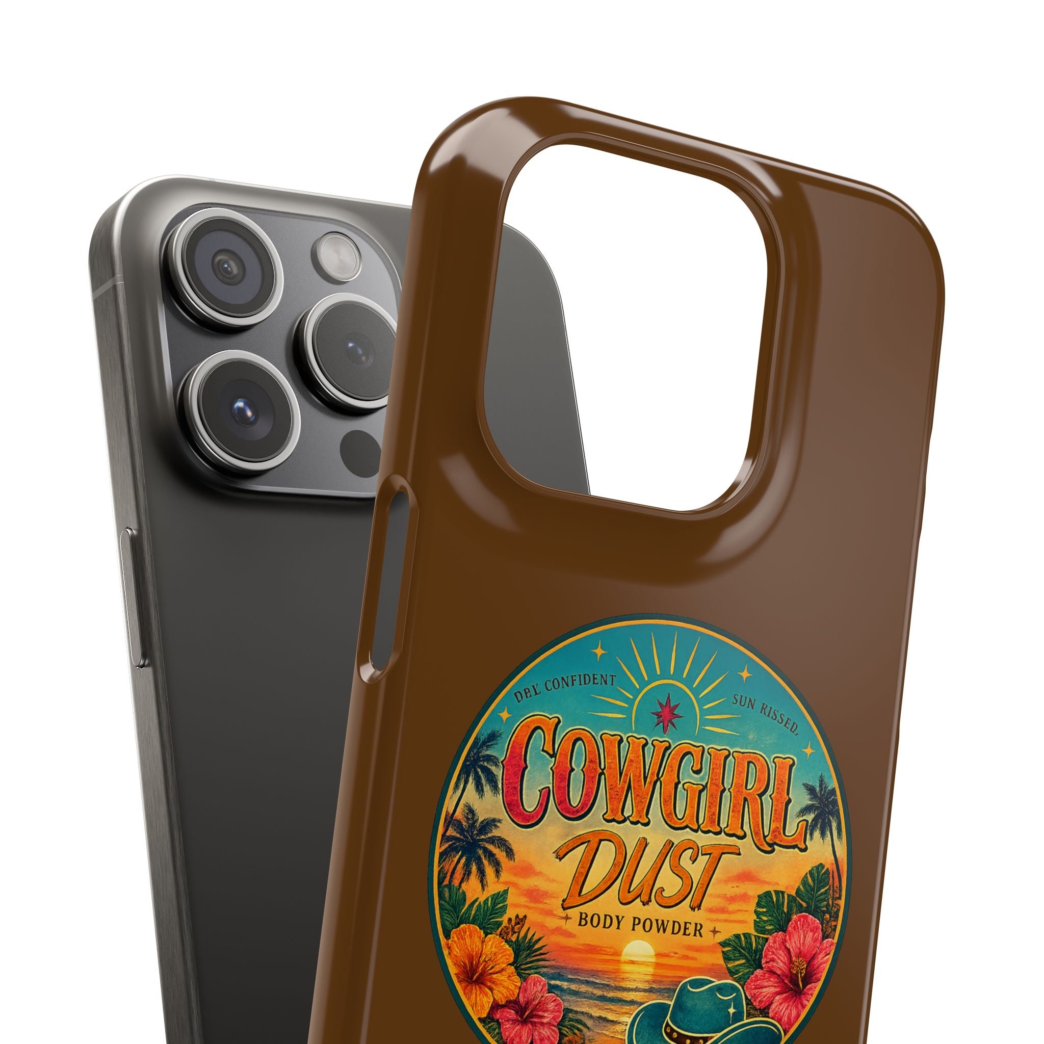 Brown Snap Phone Case