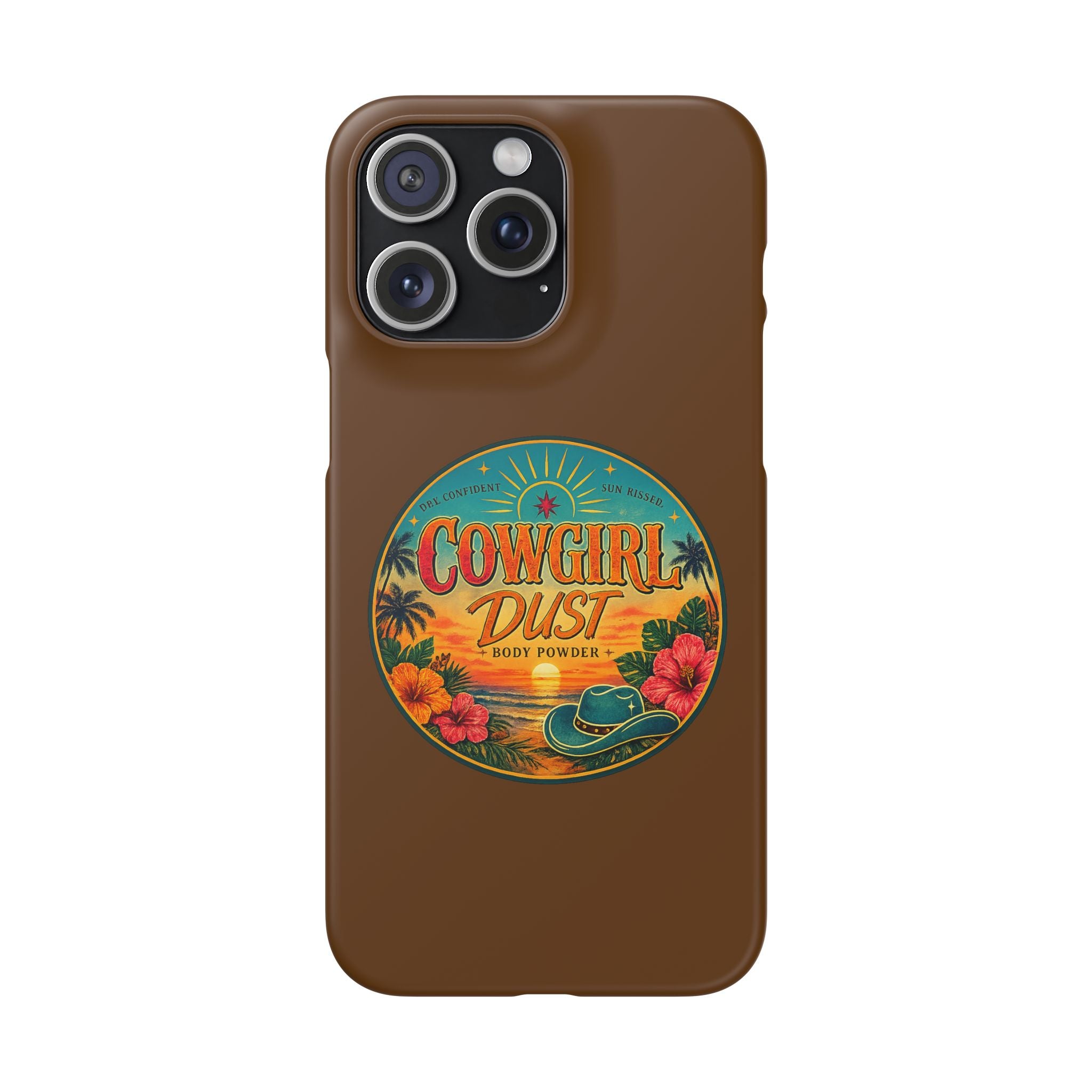 Brown Snap Phone Case