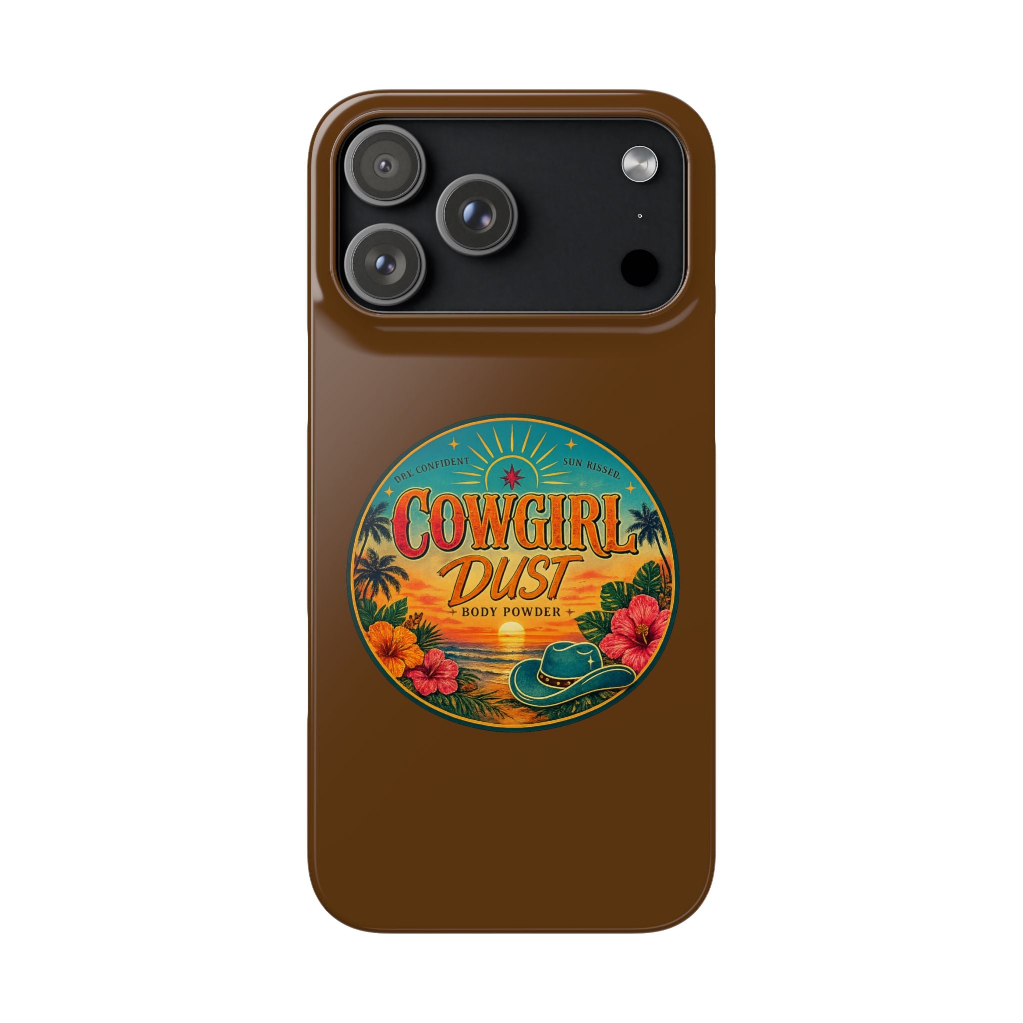 Brown Snap Phone Case