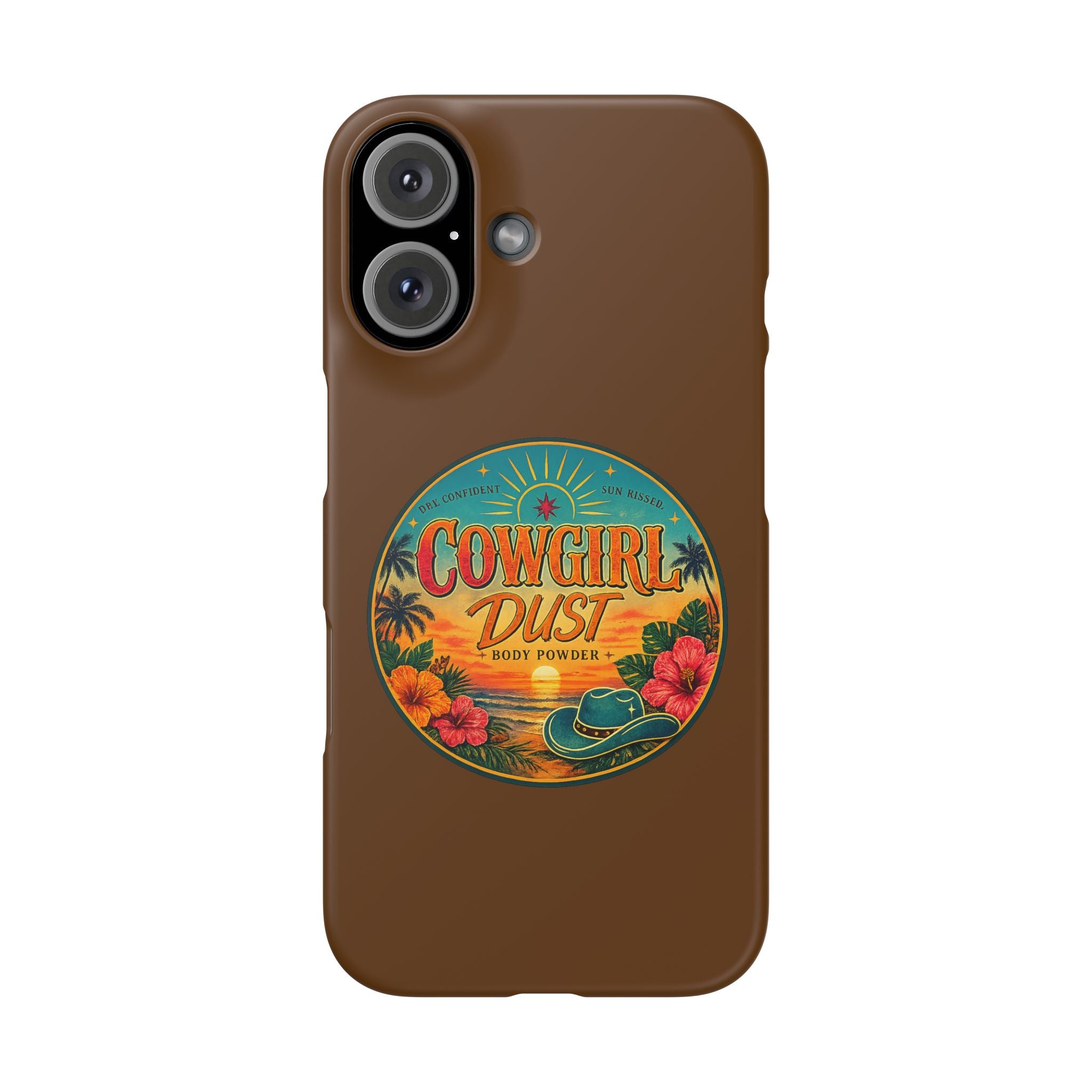 Brown Snap Phone Case