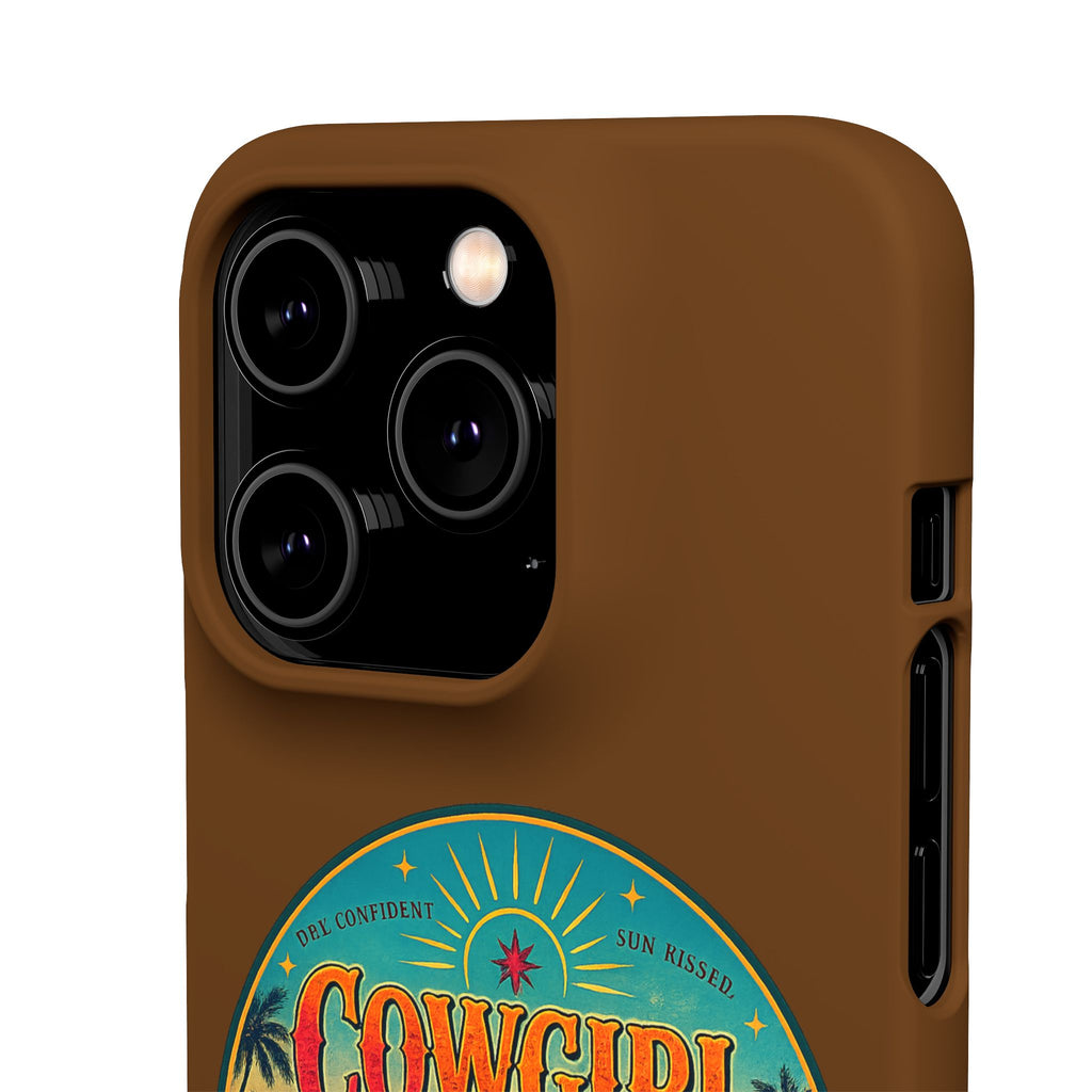 Brown Snap Phone Case