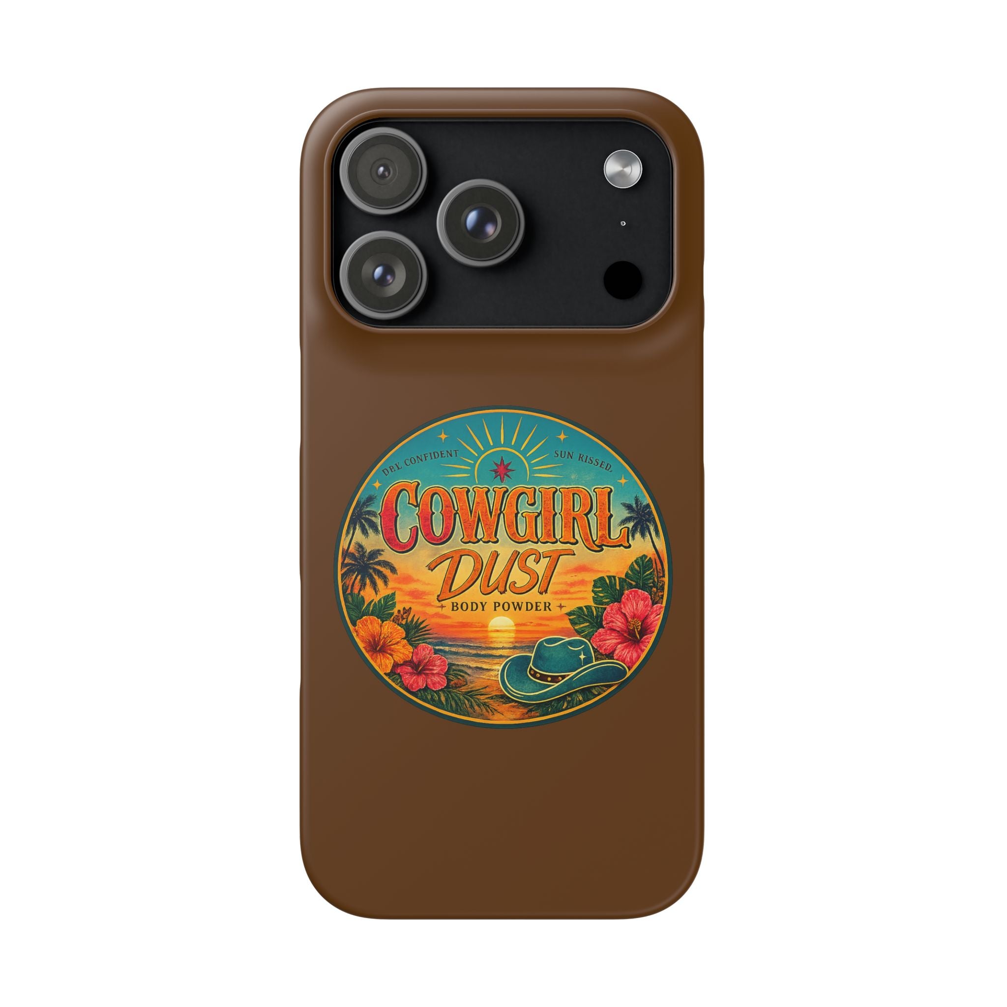 Brown Snap Phone Case