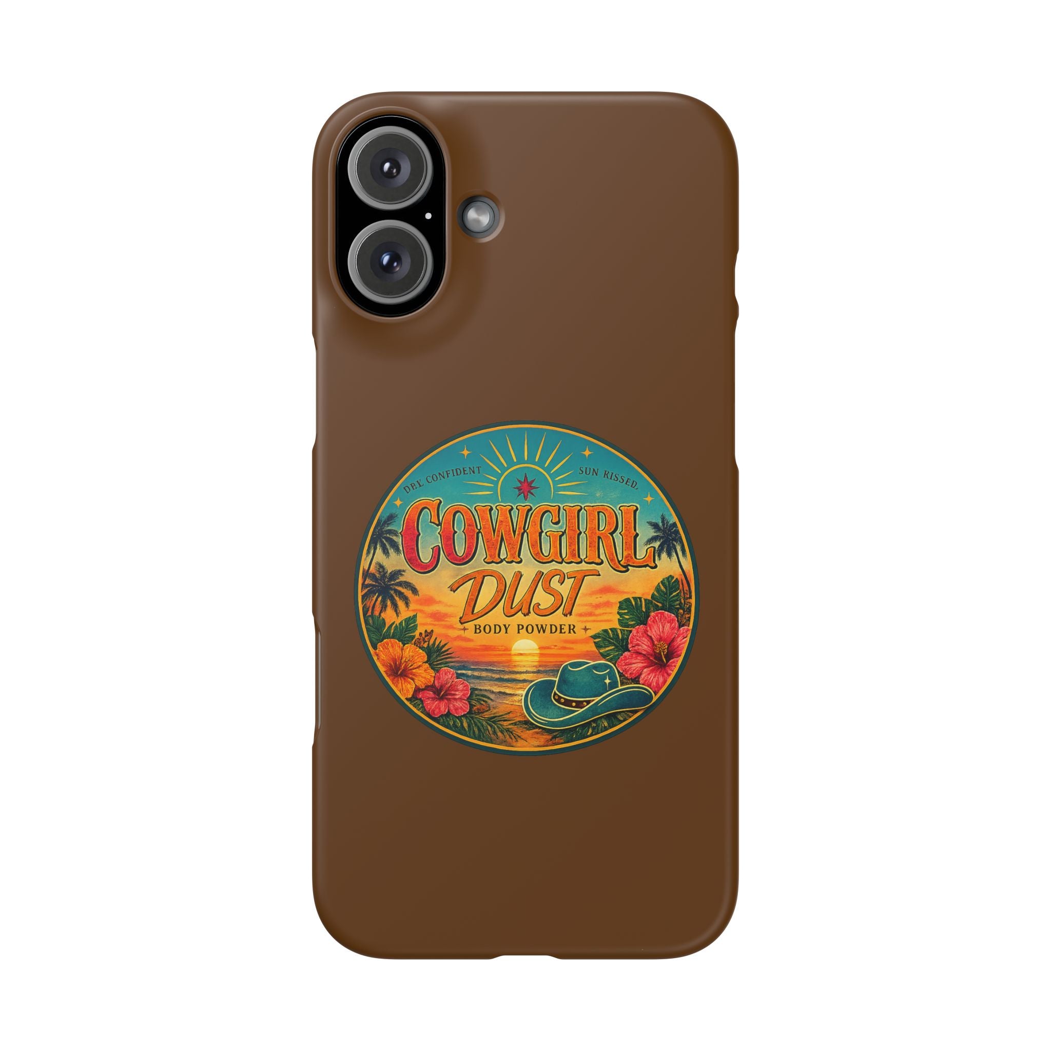 Brown Snap Phone Case