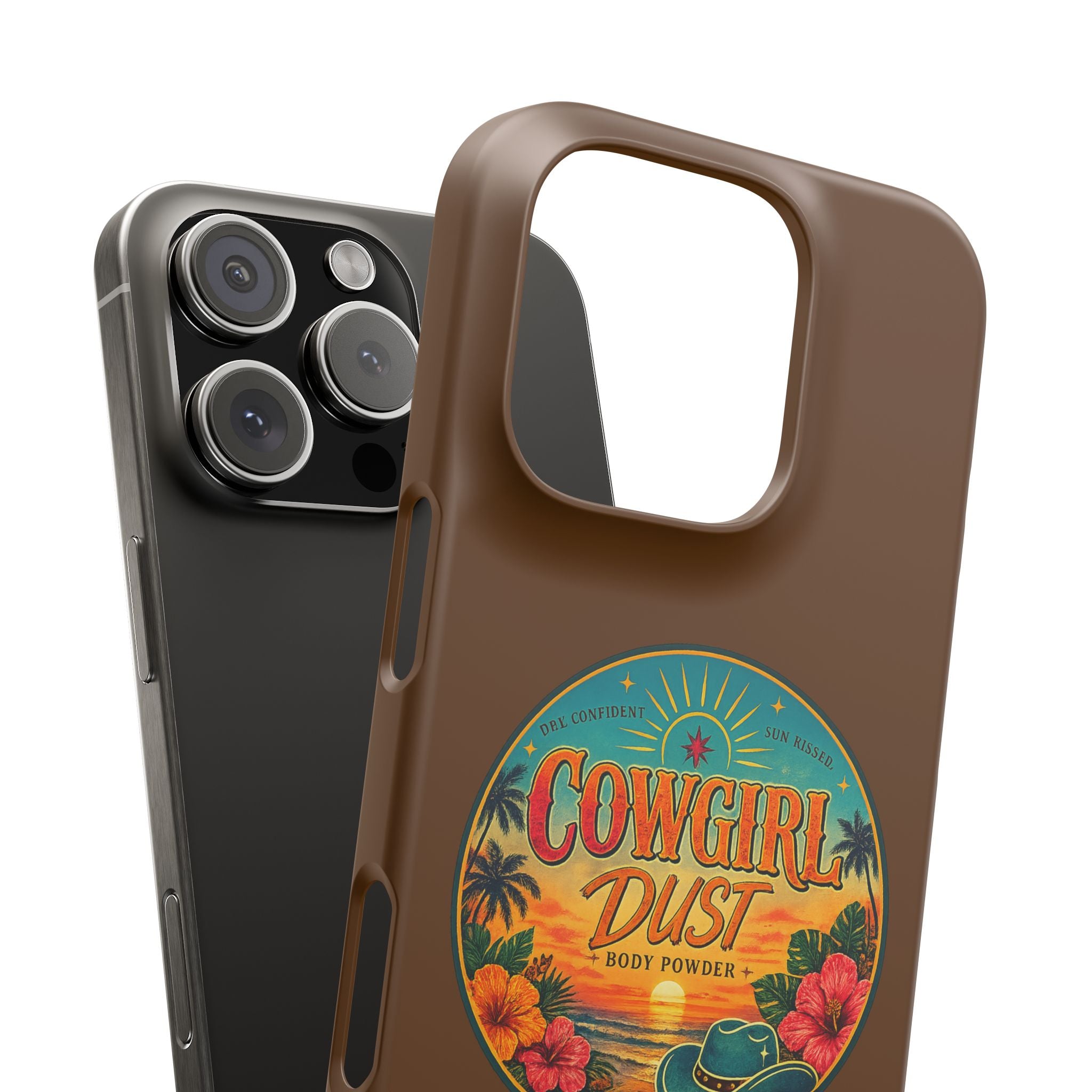 Brown Snap Phone Case