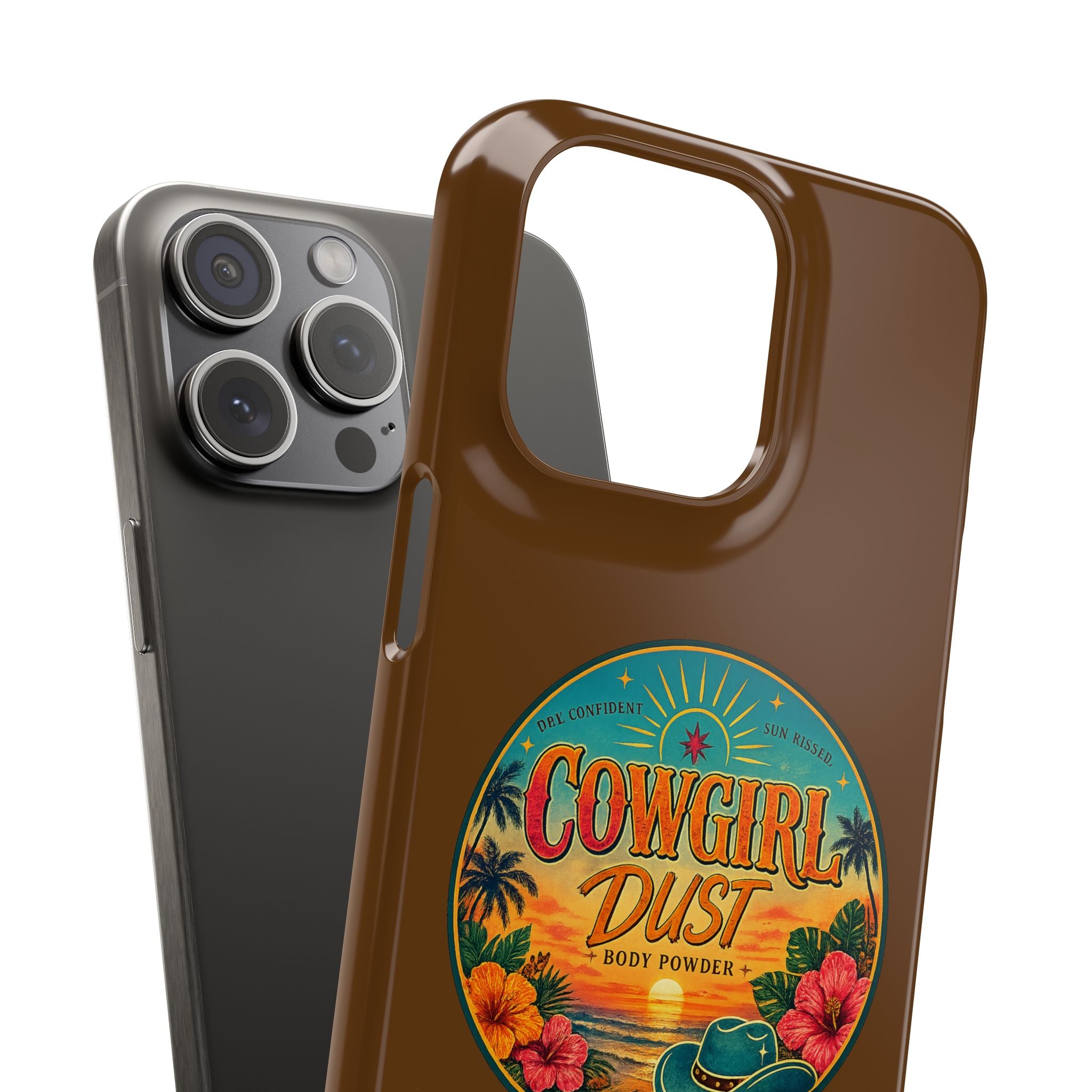 Brown Snap Phone Case
