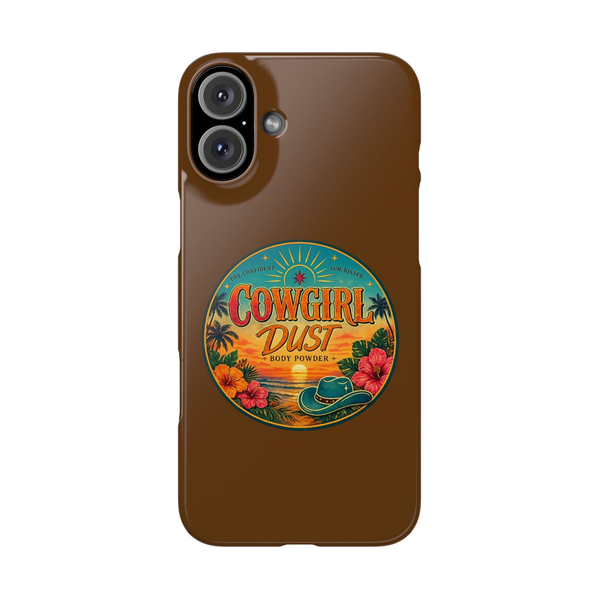 Brown Snap Phone Case