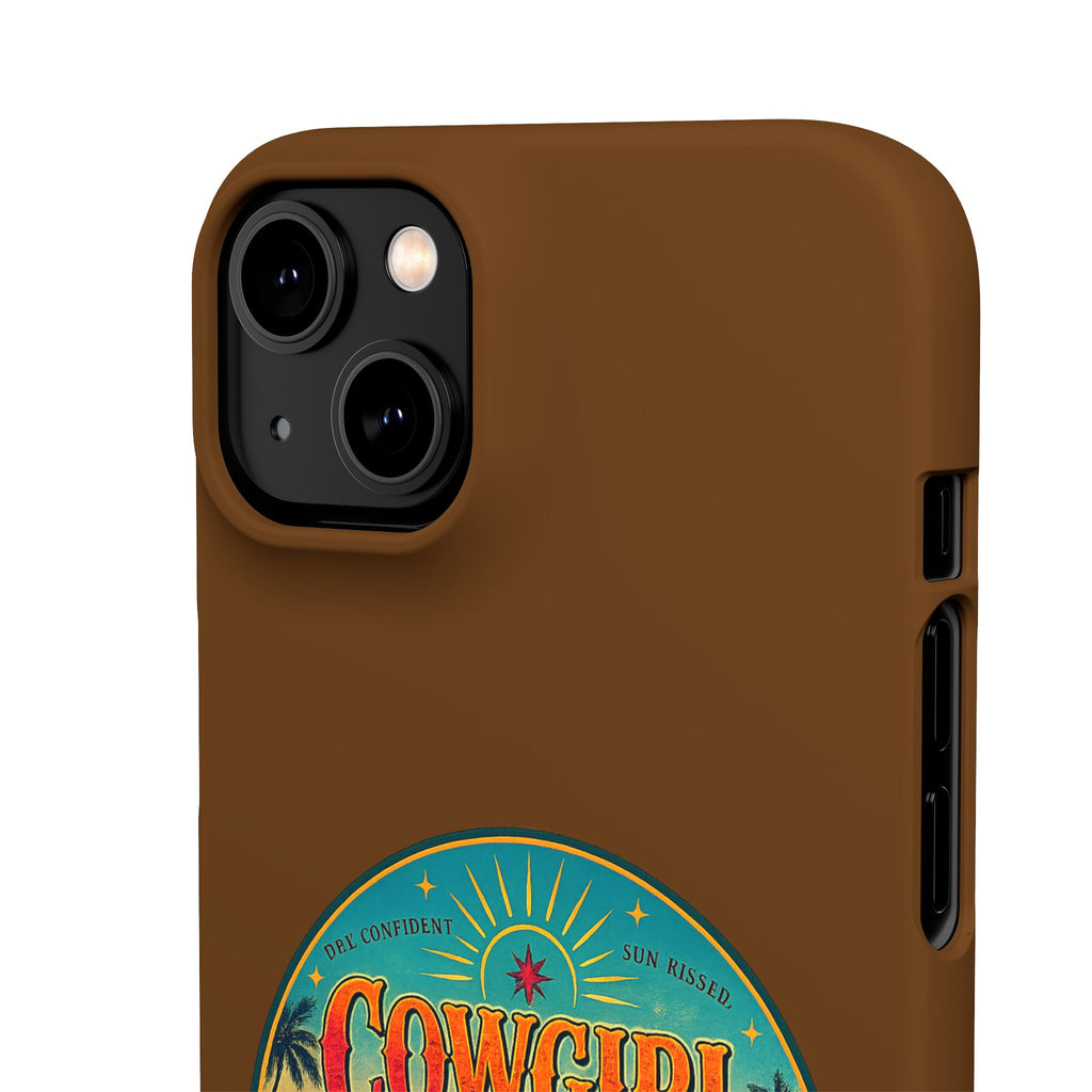 Brown Snap Phone Case