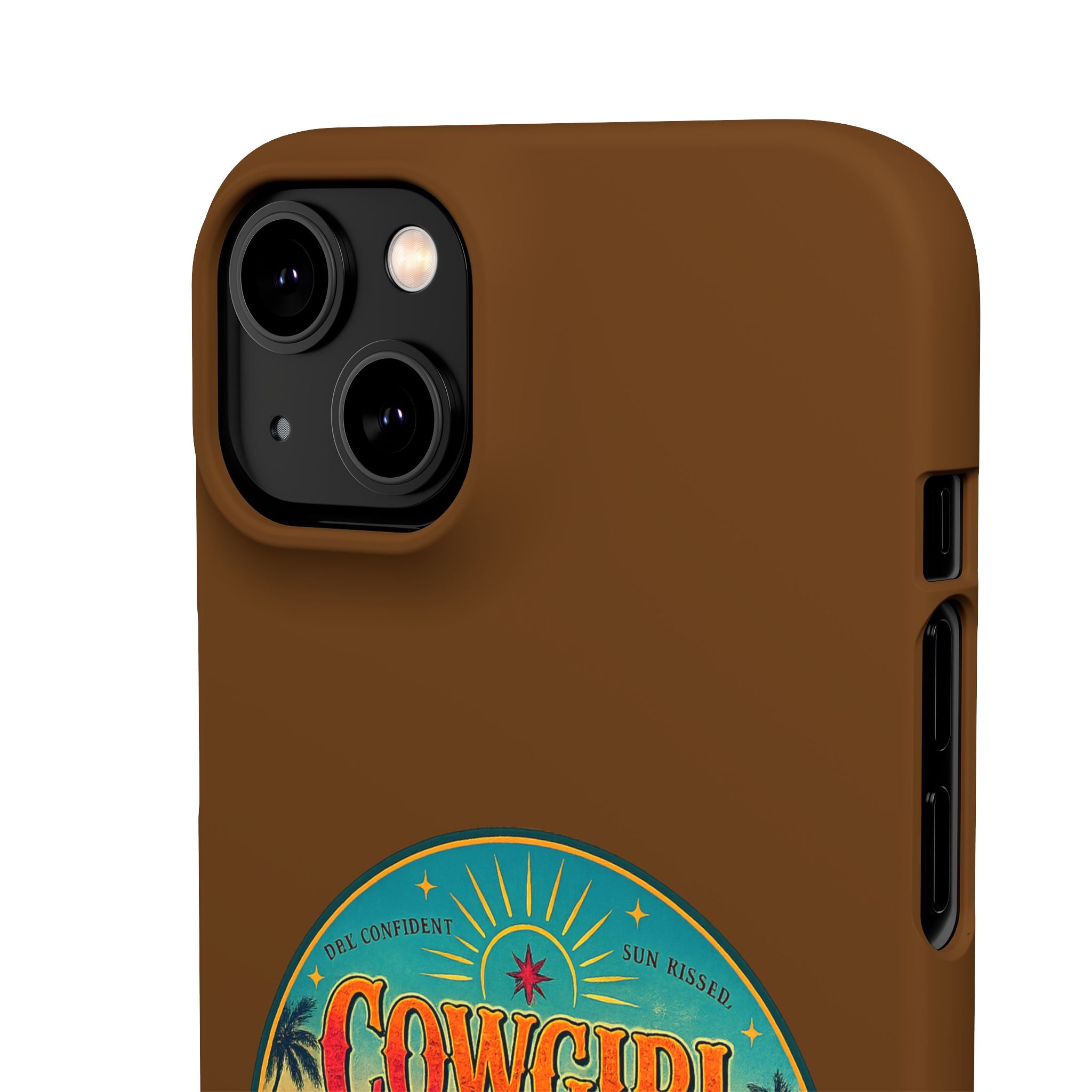 Brown Snap Phone Case