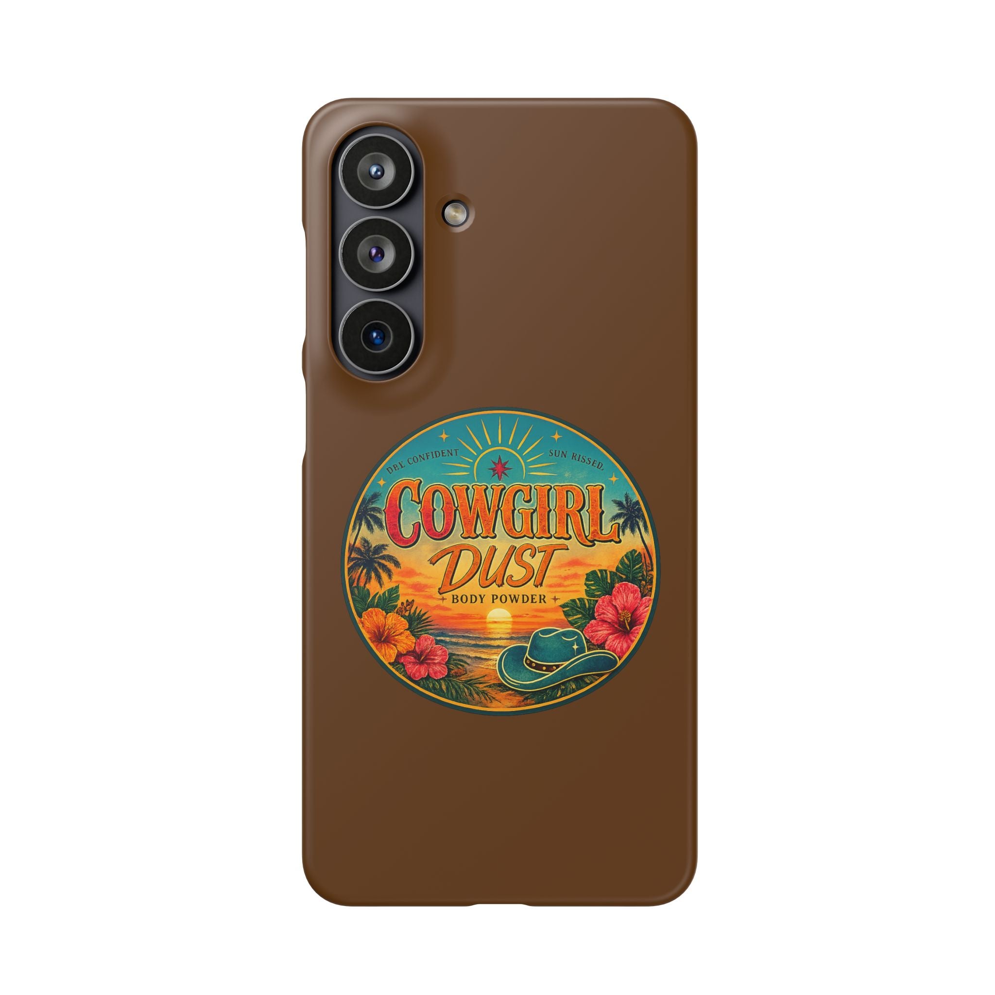 Brown Snap Phone Case