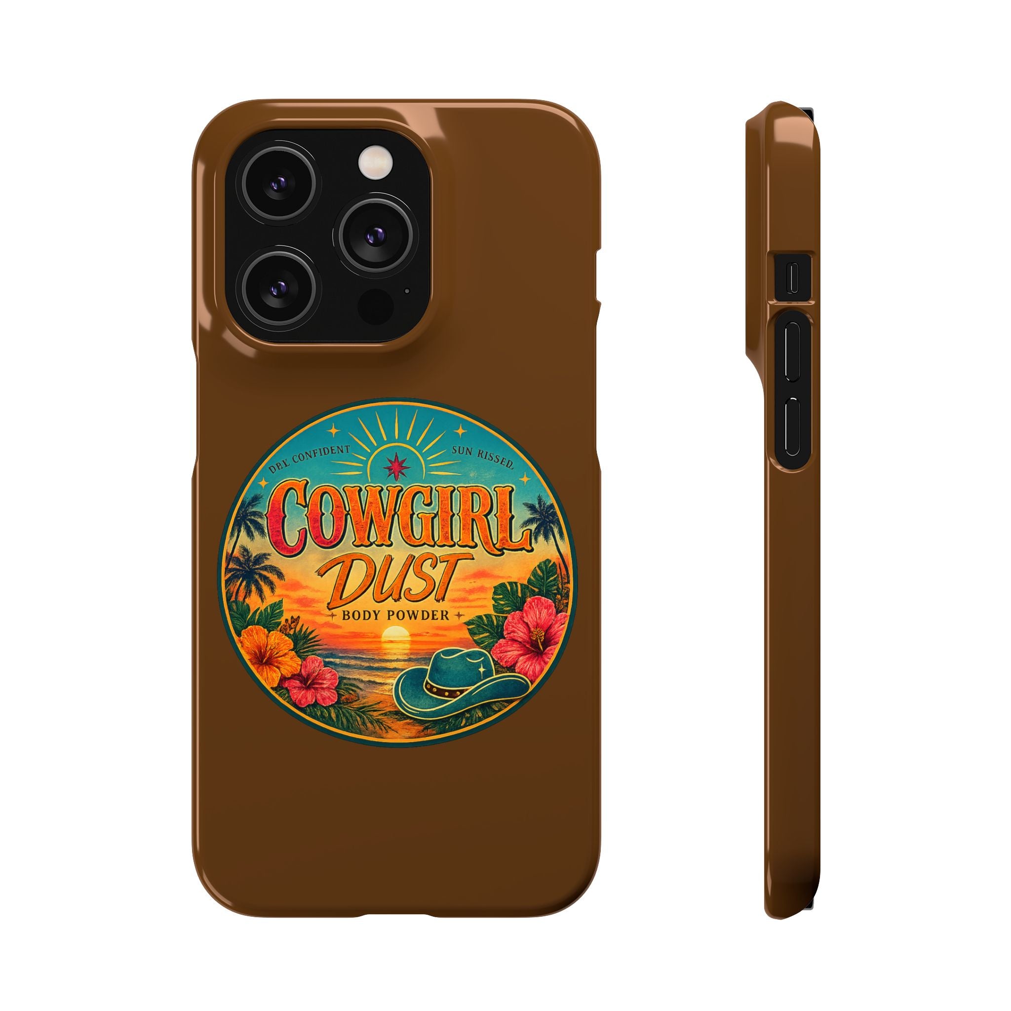 Brown Snap Phone Case