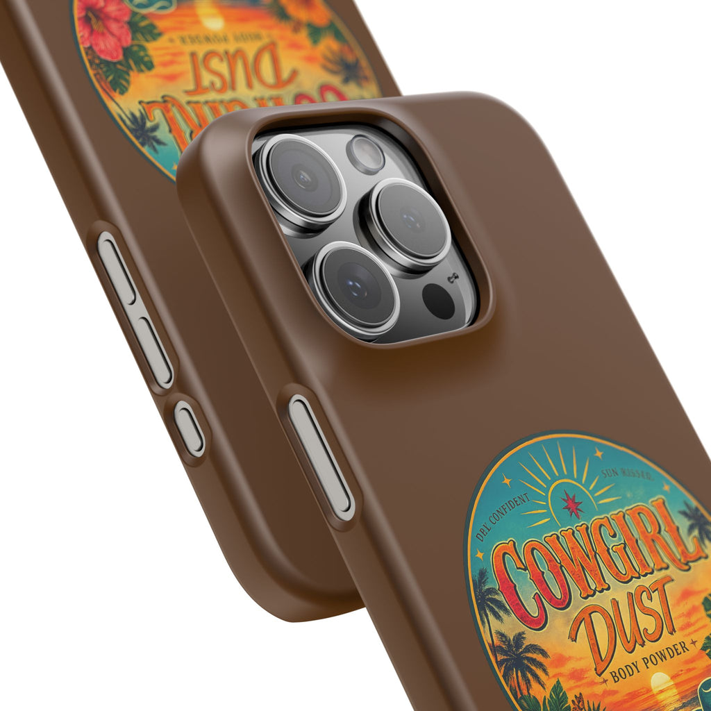 Brown Snap Phone Case