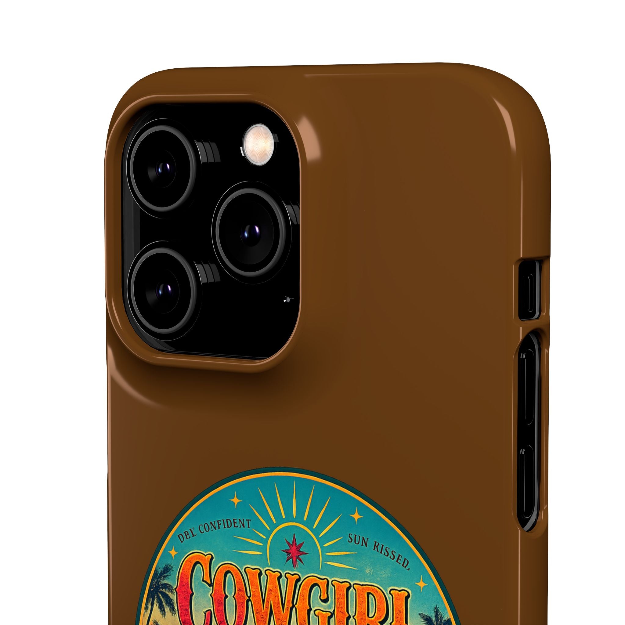 Brown Snap Phone Case
