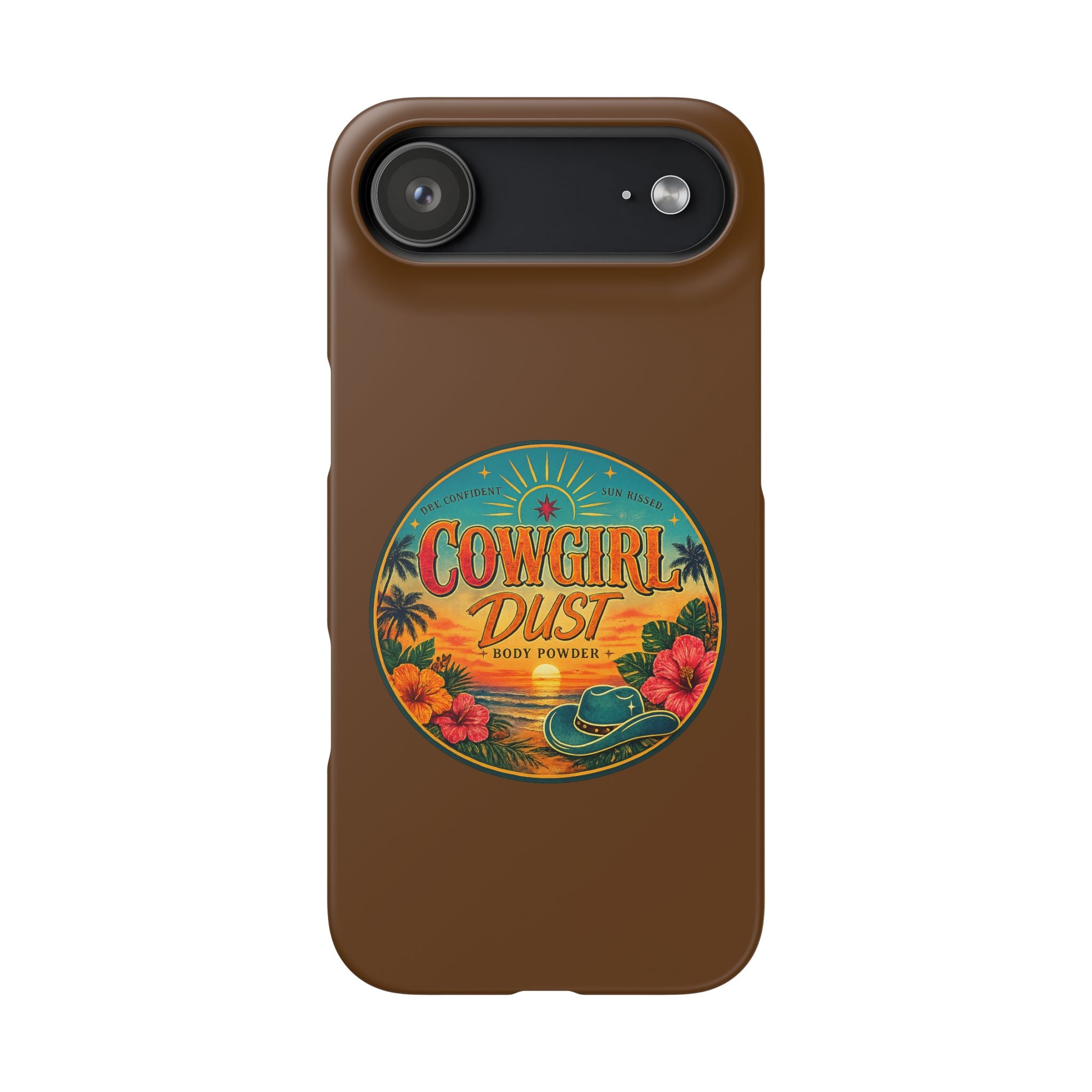 Brown Snap Phone Case