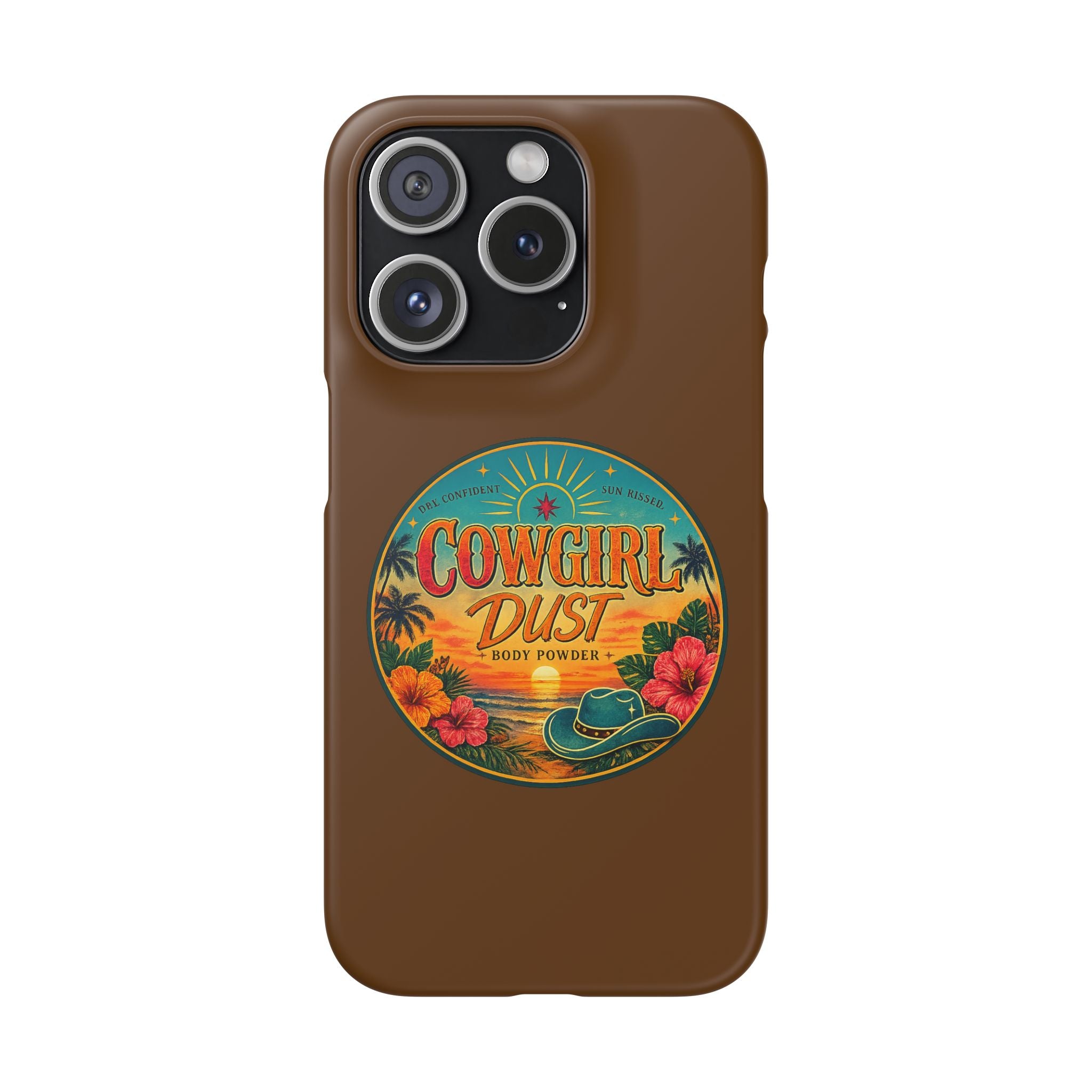 Brown Snap Phone Case