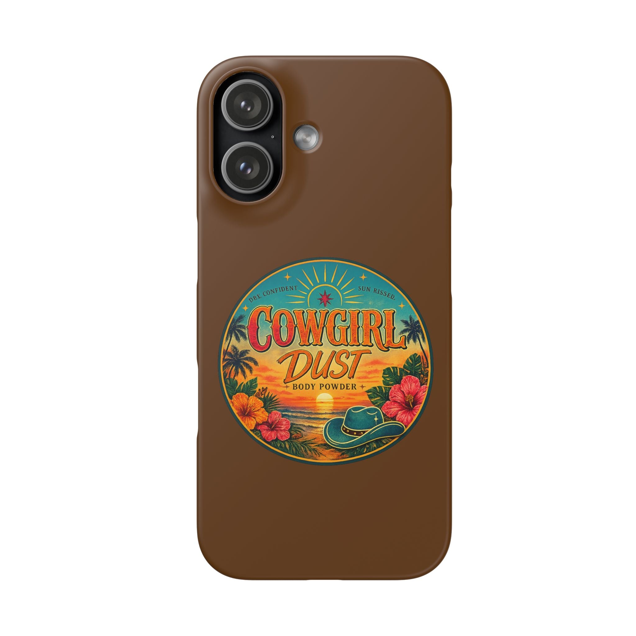 Brown Snap Phone Case