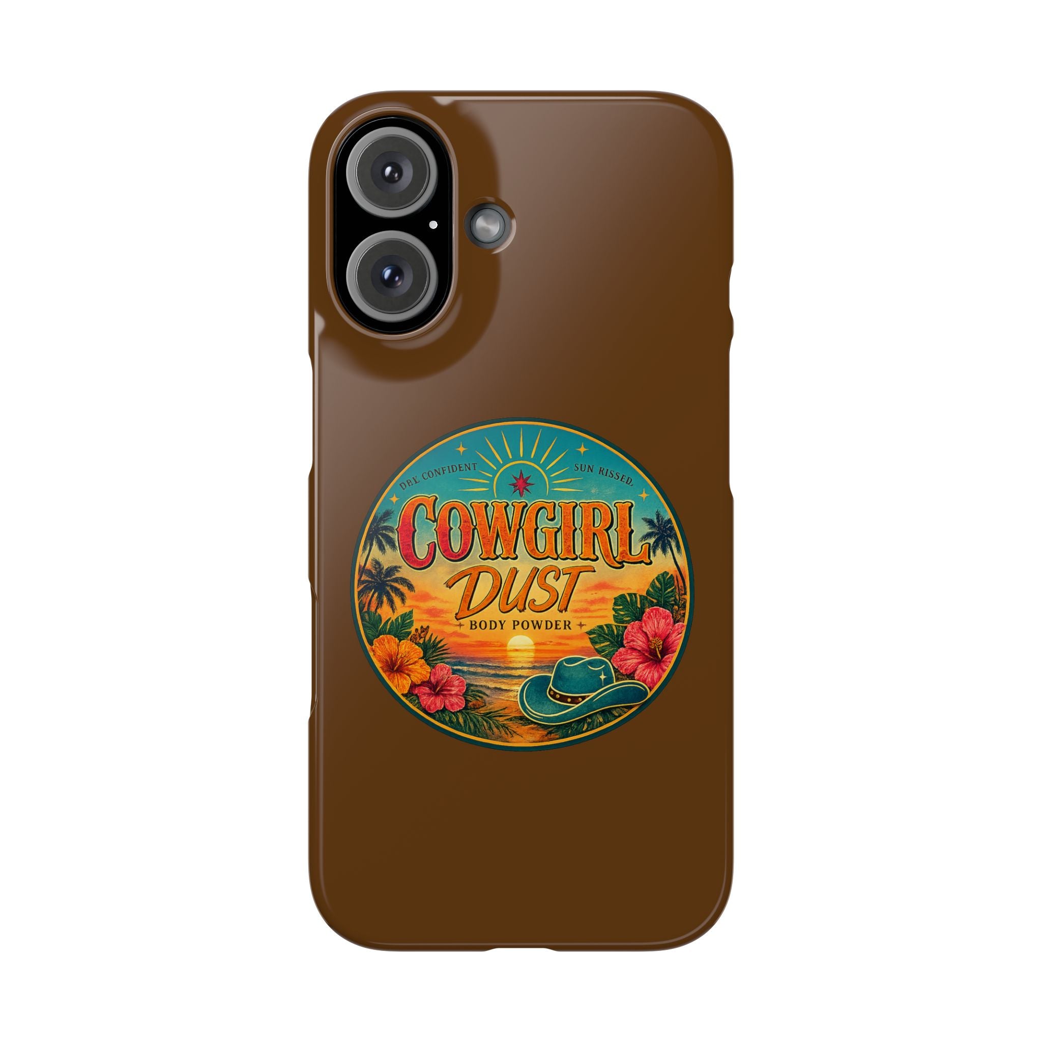 Brown Snap Phone Case