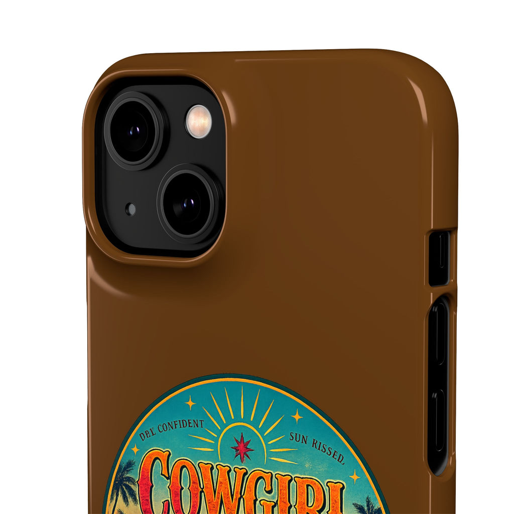 Brown Snap Phone Case