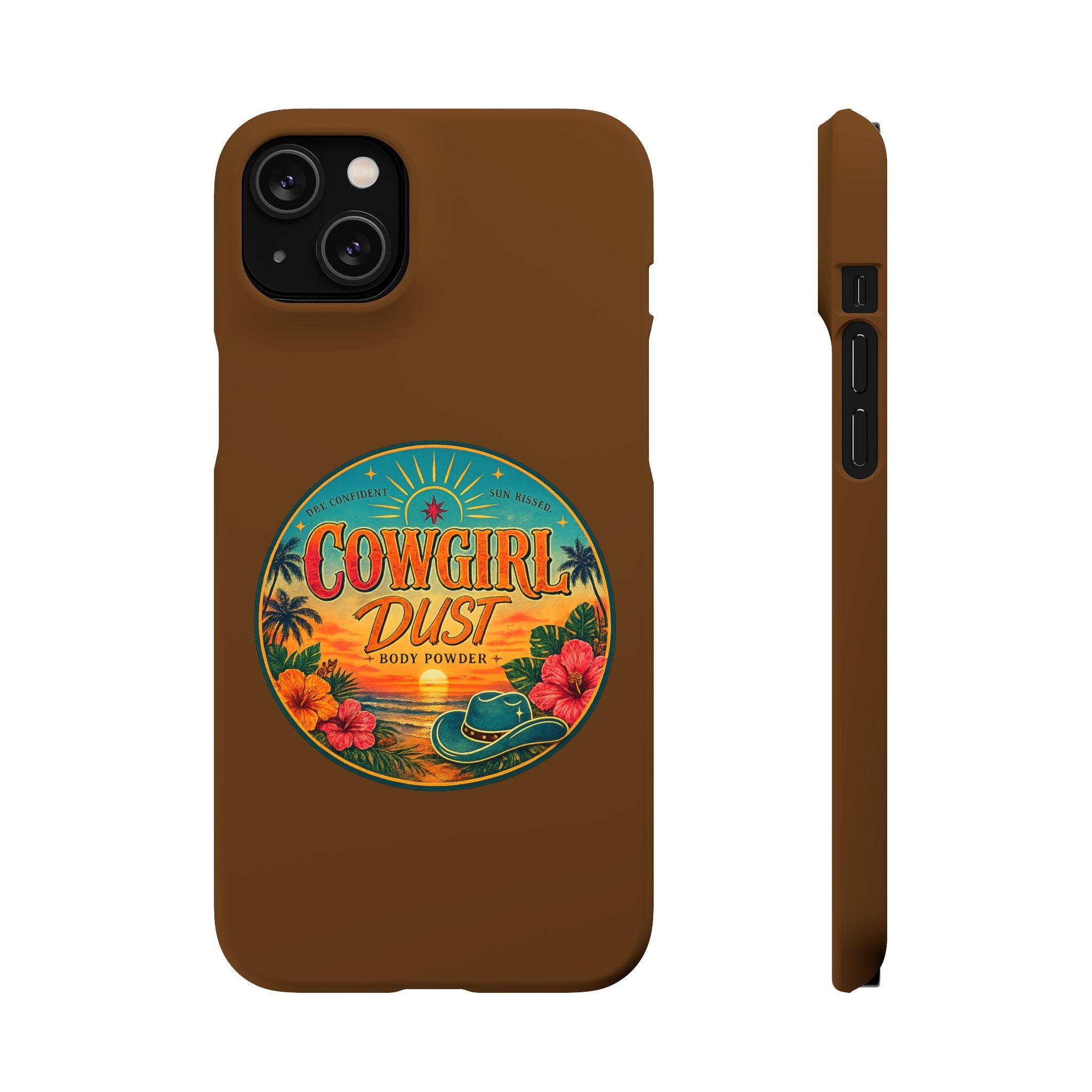 Brown Snap Phone Case