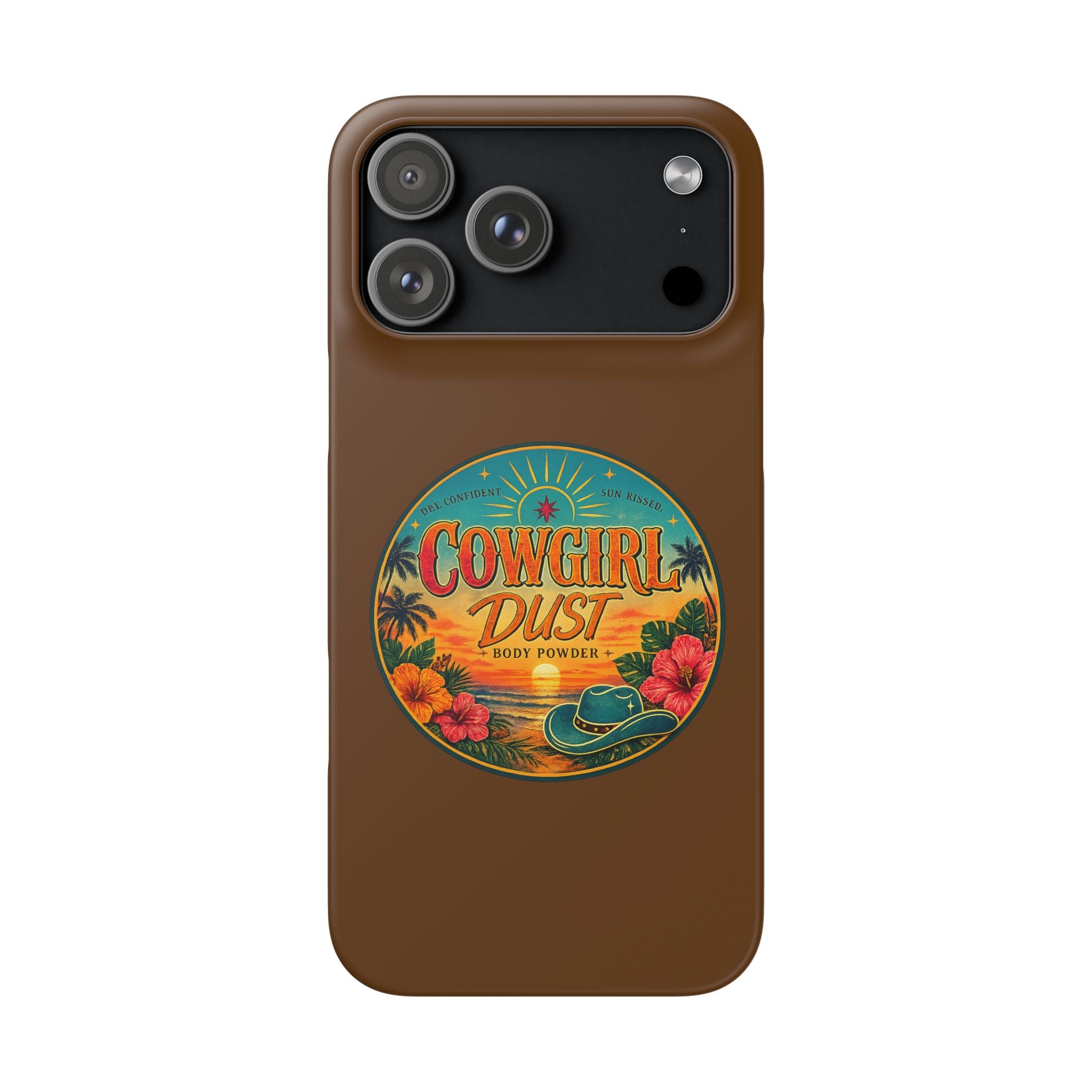 Brown Snap Phone Case