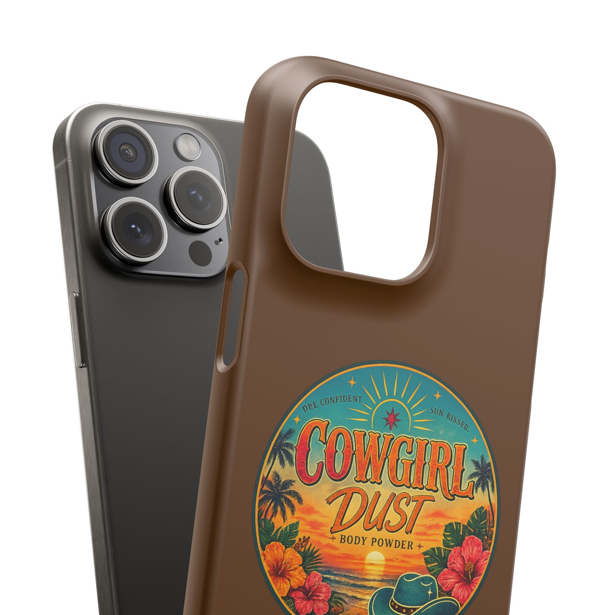Brown Snap Phone Case