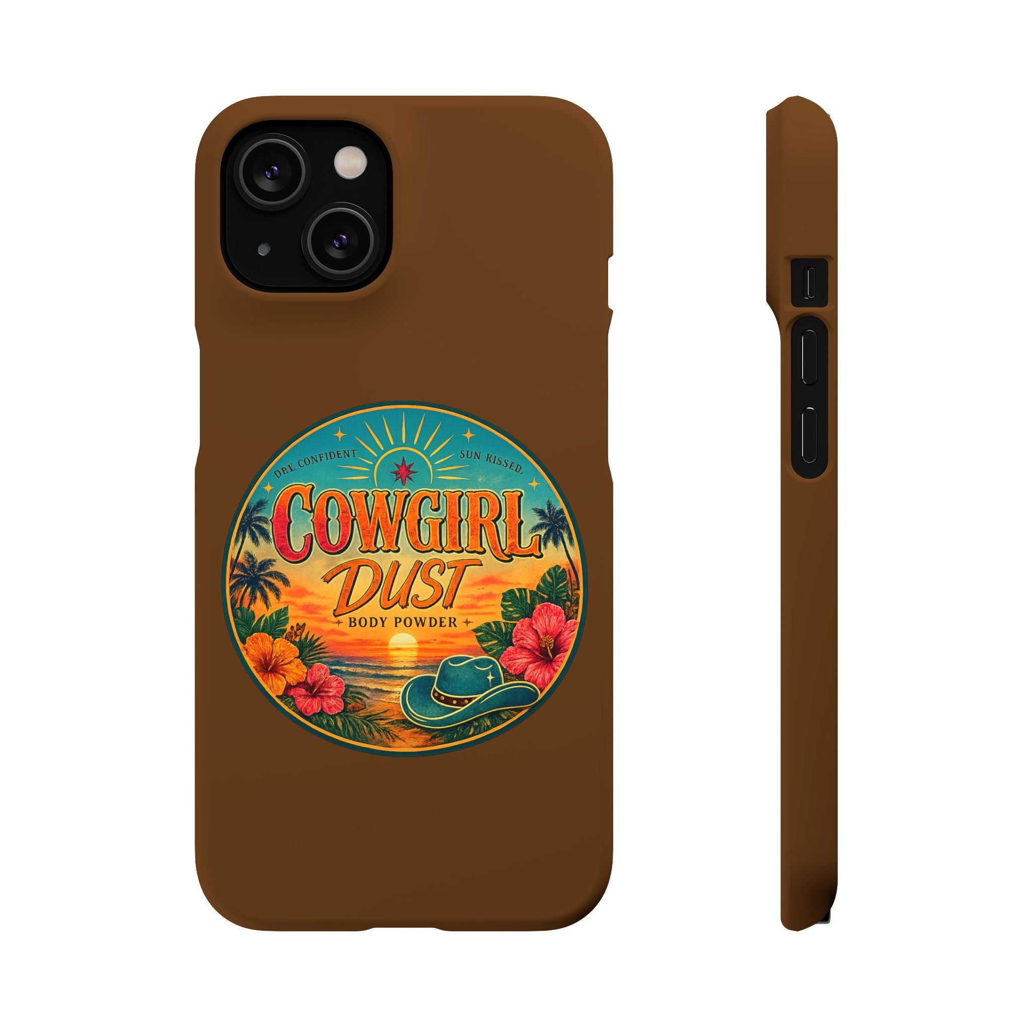 Brown Snap Phone Case