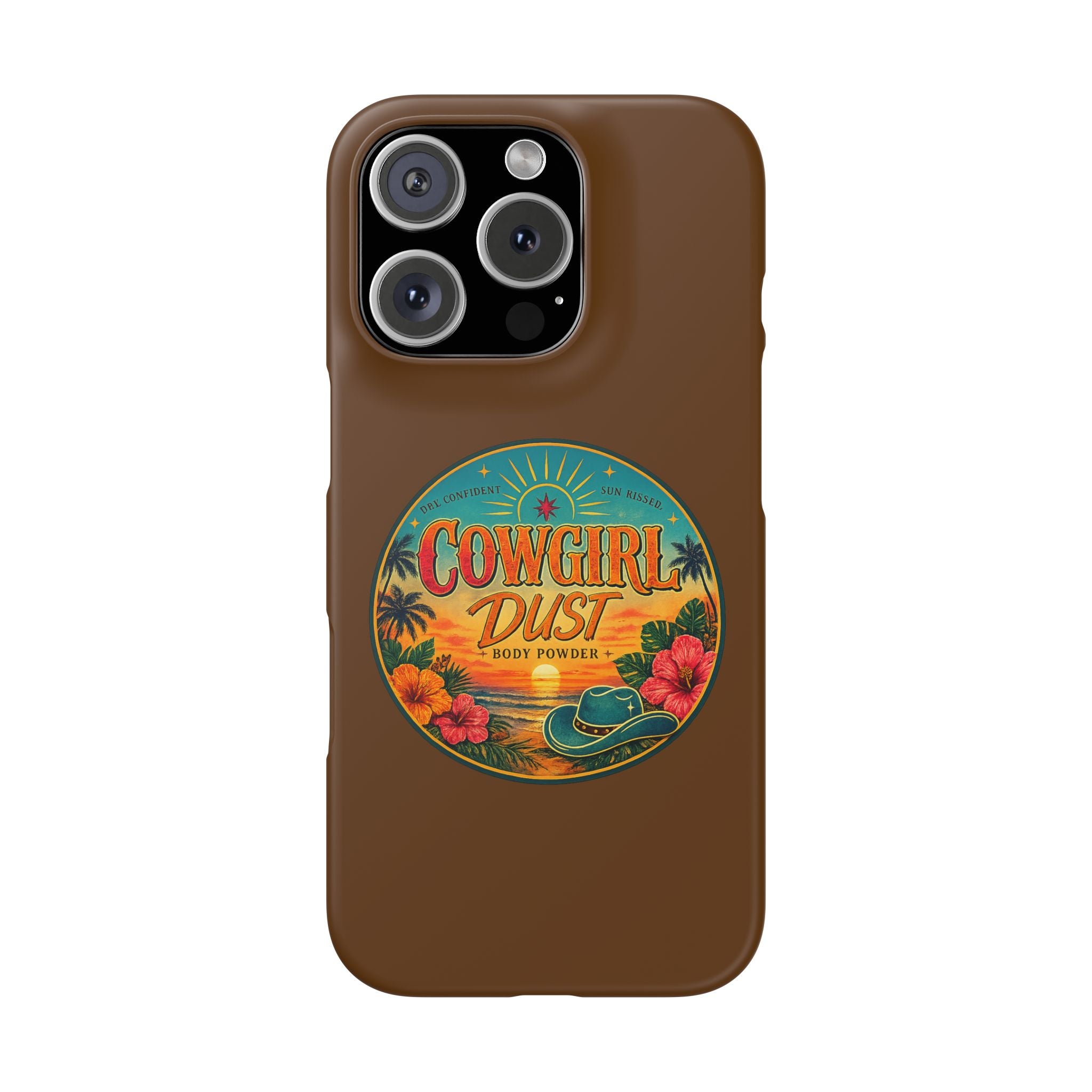 Brown Snap Phone Case