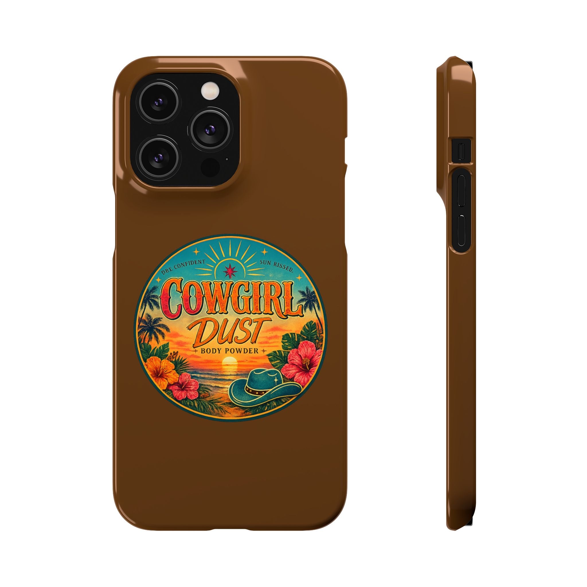 Brown Snap Phone Case