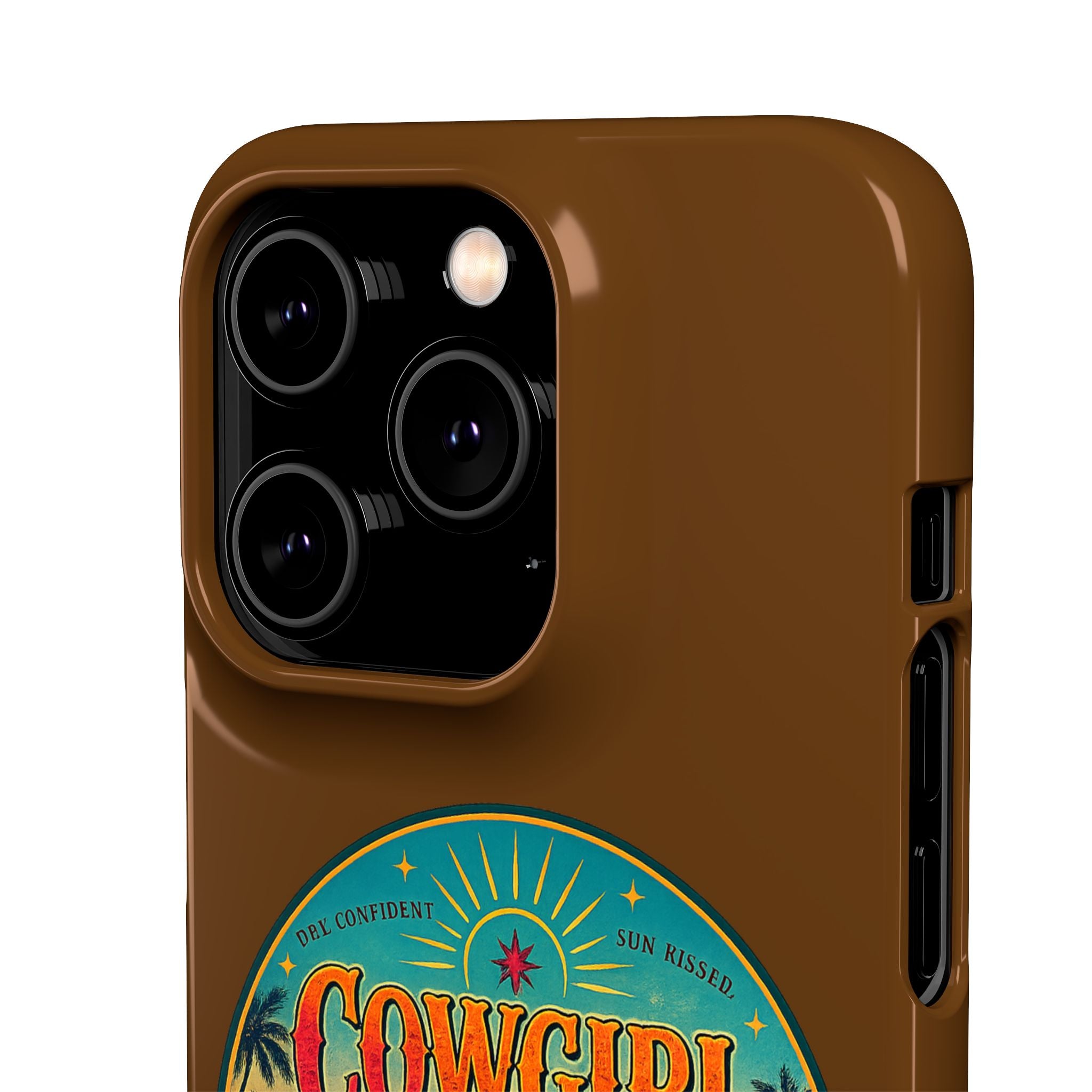 Brown Snap Phone Case