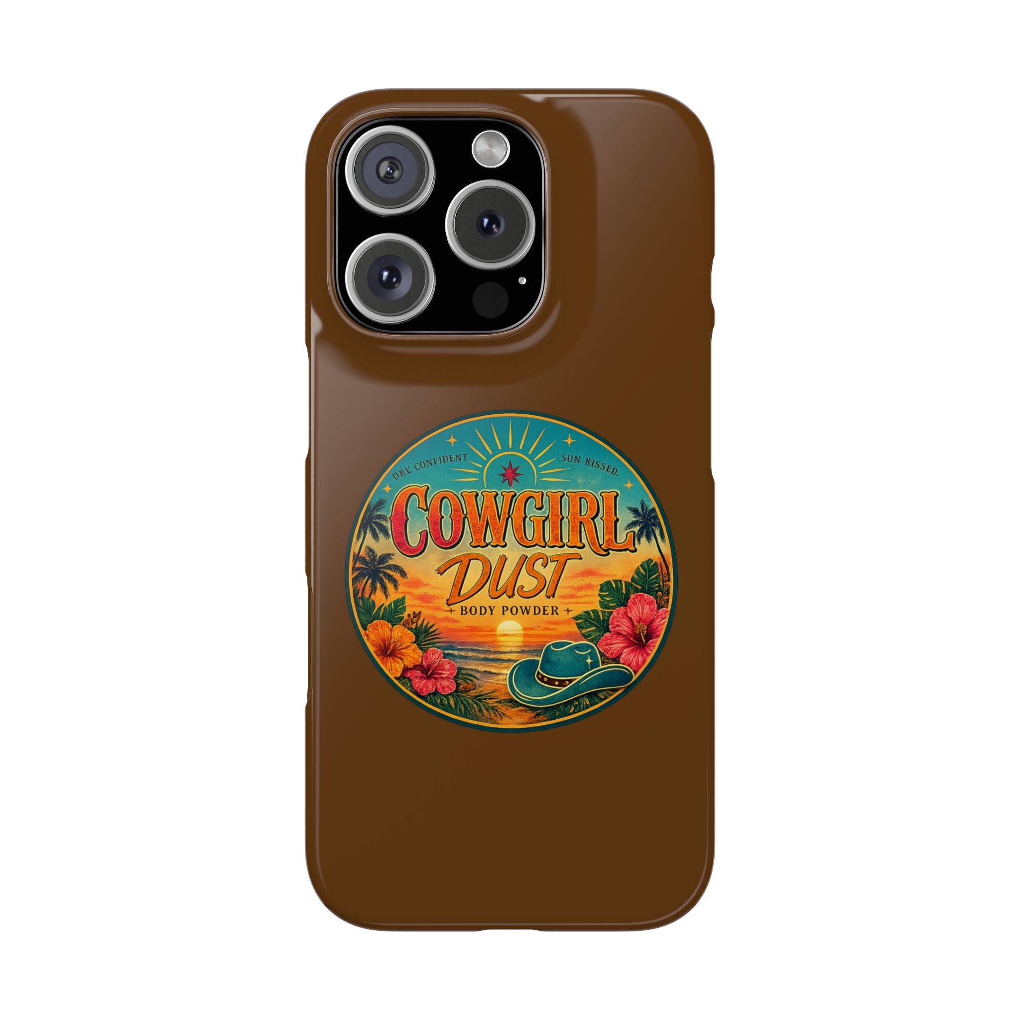 Brown Snap Phone Case