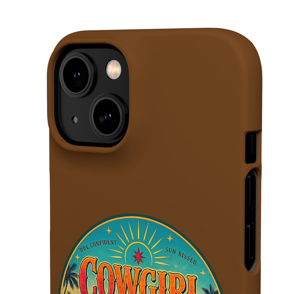 Brown Snap Phone Case