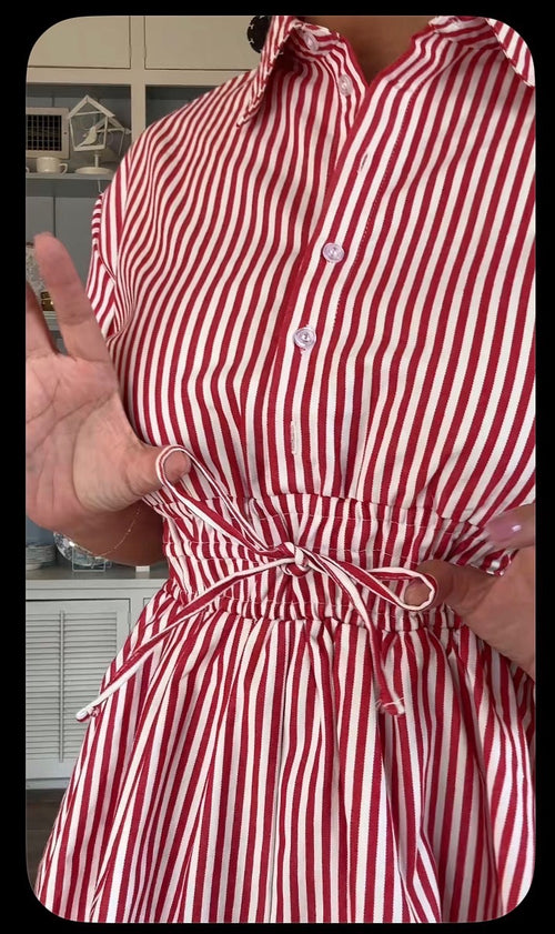 American Cowgirl Striped Dress