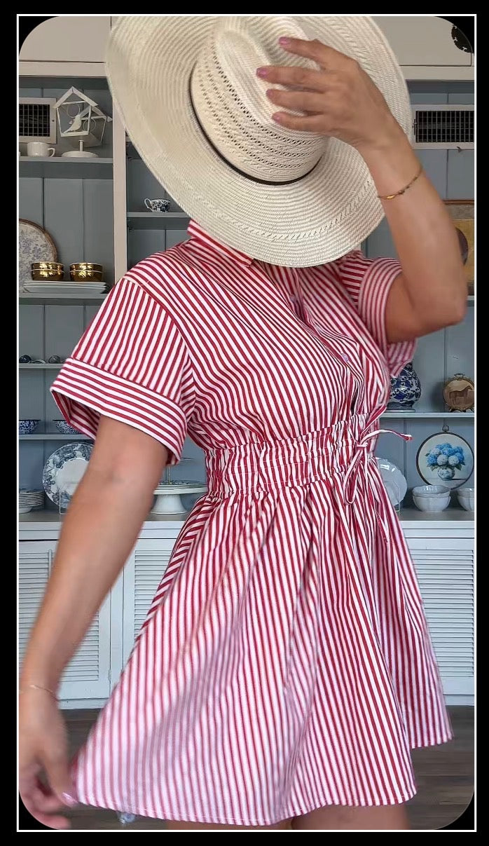 American Cowgirl Striped Dress